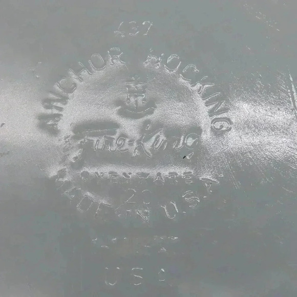 Vintage Fire King Peach Luster Ovenware Casserole Dish Baking Dish - Picture 6 of 10